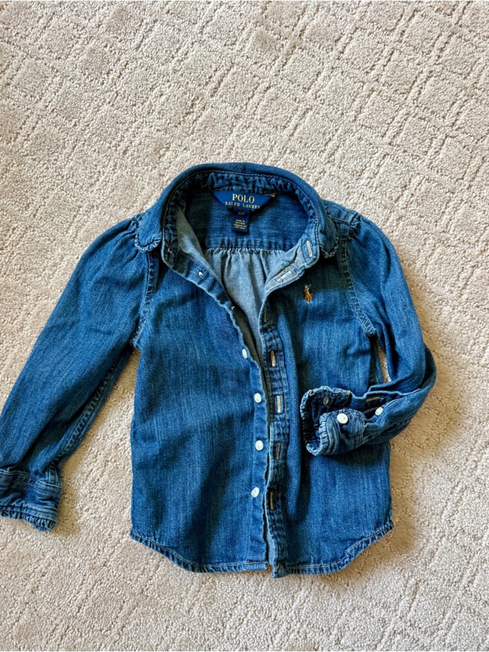Polo by Ralph Lauren Kids Denim Button-Down Jacket - Dark Blue